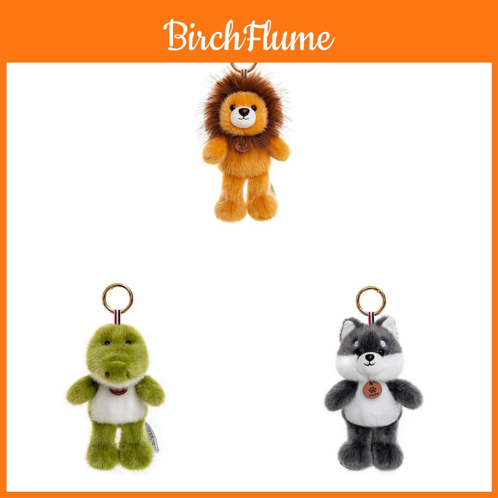 Cartoon Animal Plush Keychain Panda Soft Toy Car Pendant For Backpack Decor