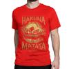 T-Shirts Disney The Lion King Awesome Cotton Tees Short Sleeve Live Action Hakuna Matata Sunset T Shirts Clothes Unisex
