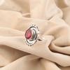 Pink Rubellite Gemstone Jewelry, 925 Sterling Silver Ring, Handmade Charming Ring, Bohemian Rubellite Earring For Grandma Gift