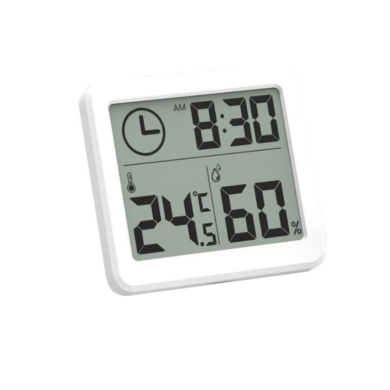 Ultra-thin and Simple Smart Home Electronic Digital Temperature and Humidity Meter, Household Thermometer, Indoor Dryness and White