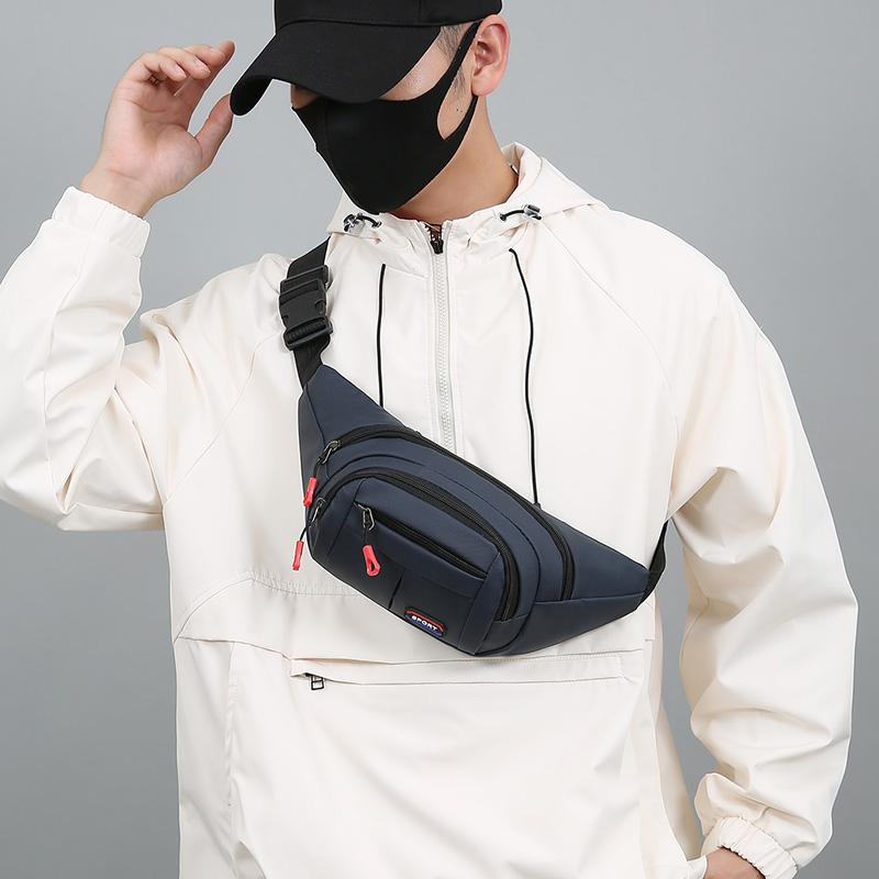 Marsupio mobile per uomo e donna, multifunzionale, grande capacità, anti-spruzzi, resistente all'usura, per lavori edili
