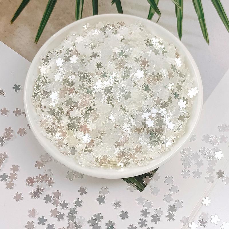 Irregular High-Flash Silver Crystal Sequin Jewelry DIY Accessories