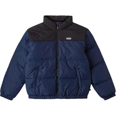 Giacca Imbottita in Piumino con Collo Alto Morbida e Confortevole Giacca Unisex Blu Scuro VN000P30LKZ