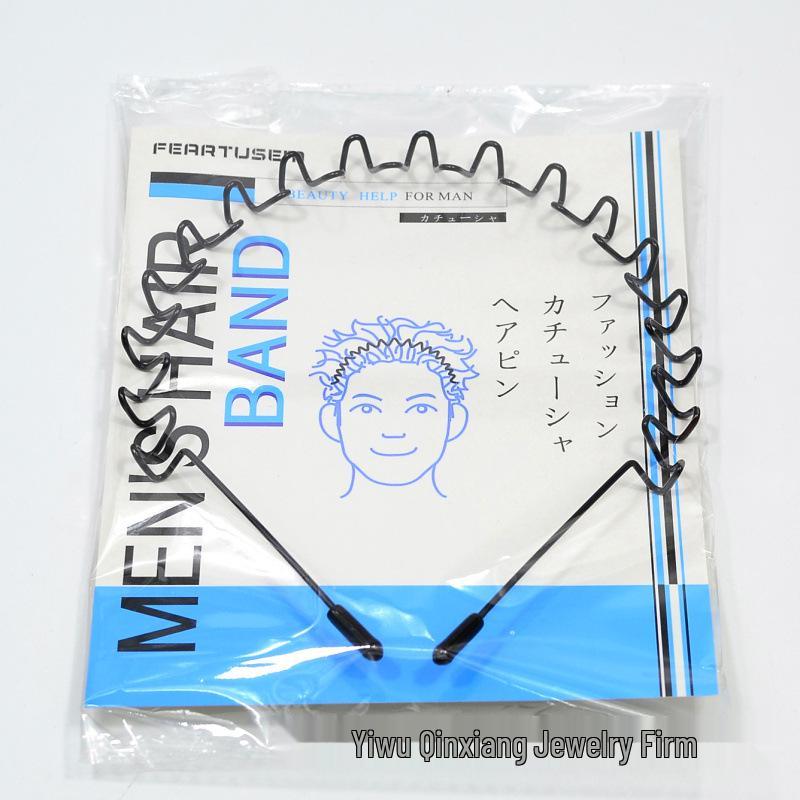 Men's Korean Sporty Invisible Wave Hairband Hairpin