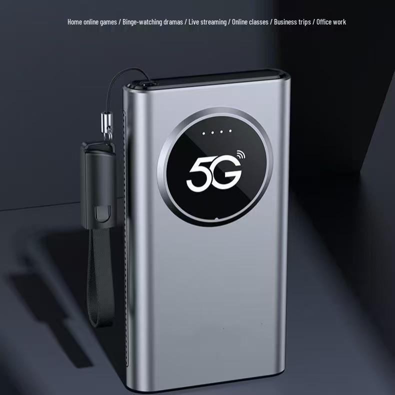 5G Portable WiFi 6 Router for All Networks with SIM Card, Ideal for Outdoor Live Streaming
