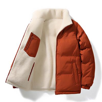 Doppelseitige Baumwolljacke Herbst und Winter Lammwollpullover Jugendmode Warm Outdoor Herren und Damen Partnerjacke Oberteile
