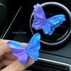 High-End Butterfly Air Vent Decoration Car Fragrance Car Perfume Flower Aroma Diffuser Stone Car Interior Decoration