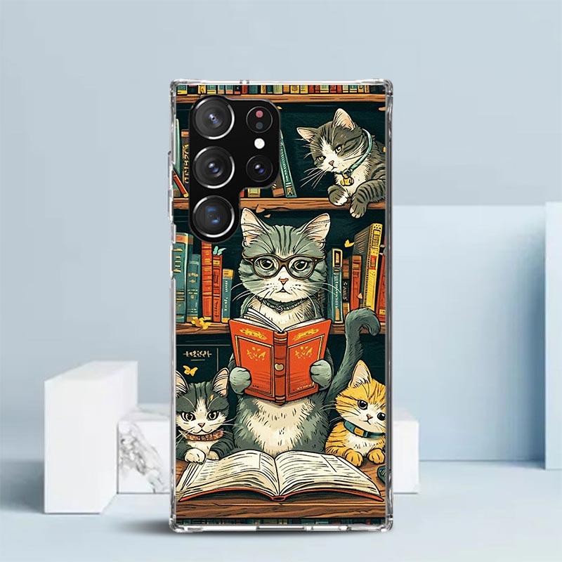 

Read Books illustration Reading Soft Cover for Samsung Galaxy S25 Edge S26 S24 S23 Ultra Phone Case S22 S21 Plus S20 FE Print Pa Samsung S21 Ultra