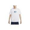 New Nike Drop Shoulder Sleeve T Shirt Men's White DX9461-100