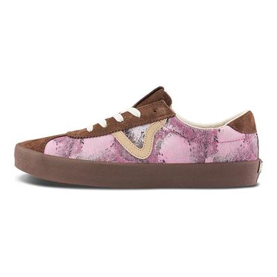 Deporte Bajo Cómodo Versátil Zapatillas de Skate de Caña Baja Zapatilla Unisex Morado Marrón VN000CTDDGN