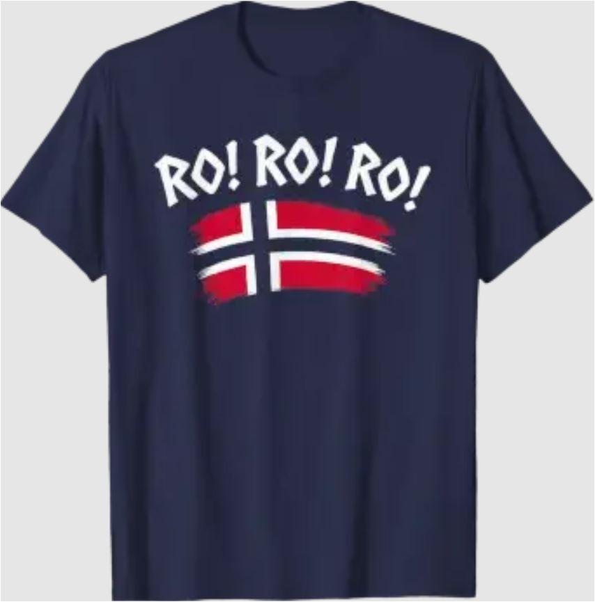 Norway Row, Norge Ro Shirt. T-Shirt Norweger FlaggeWird in neuem Fenster oder Tab geöffnet