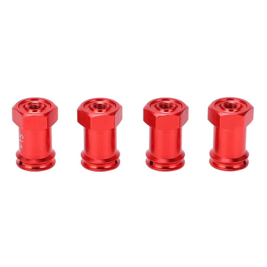 4 Stück 12mm RC Aluminium Radmitnehmer 15mm Versatz Verlängerung Sechskantmitnehmer Adapter Kupplung für TRAXXAS