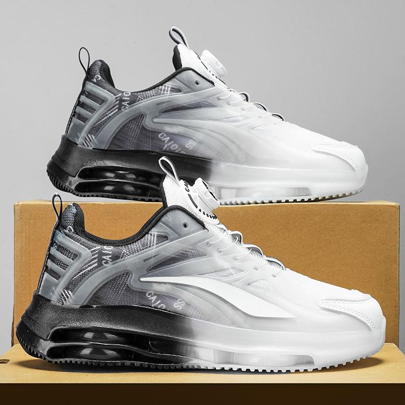 Putian autumn and winter breathable casual heightening air cushion velvet cotton shoes running sports dad trendy shoes