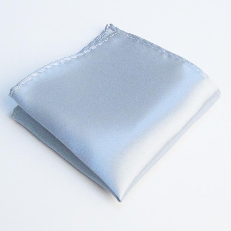 Men's Solid Color Pocket Square for Suits - Multi-color Wedding & Business Accessory Scarf