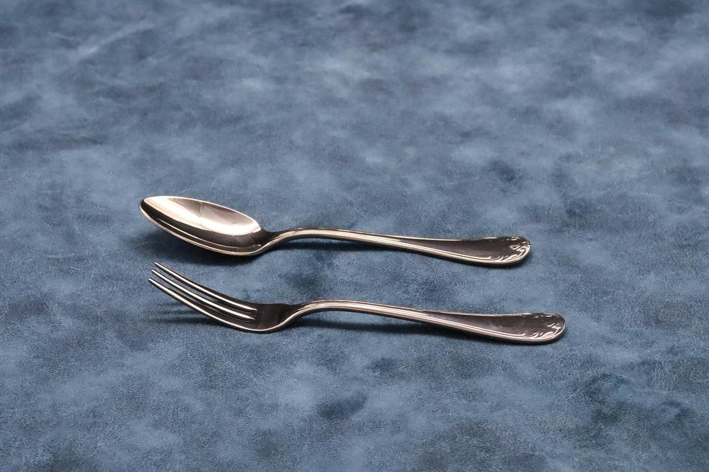 ALFACT Francia Dinner Besteck 10 Edelstahl Made in Japan und Elegantes Rokoko Arabesken Geschenkverpackung Verfügbar Set, Teile, 18-10 Stahl, [Zart