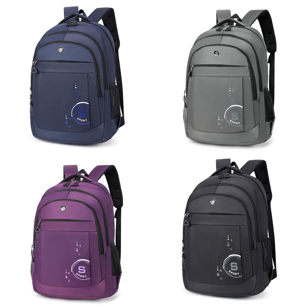 Unisex Travel Backpack Oxford Fabric 16in Laptop Compartment Office College