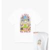 Vânzare Fierbinte T-shirt cu Imprimeu Grafic Casa și Arcuri Mânecă Scurtă Modă High-street Bărbați Femei Larg Casual Supradimensionat Gât Rotund Vară Nouă Tee