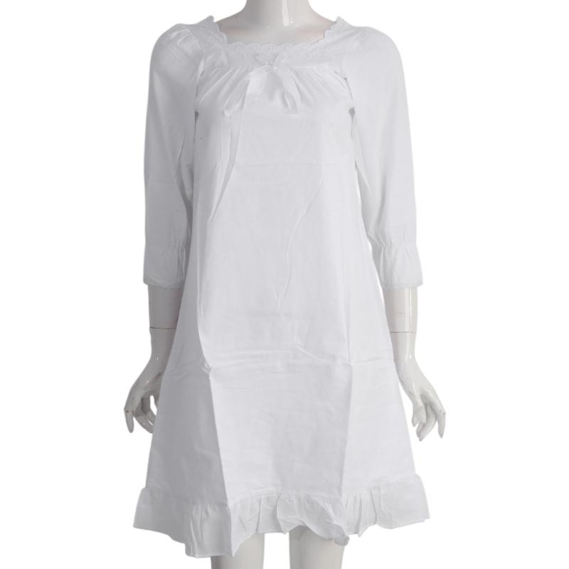 Girls Princess Sleep Dress Soft Cotton Mother Daughter Nighgown Ensuring Comfort Wear for Home or Pajama Parties