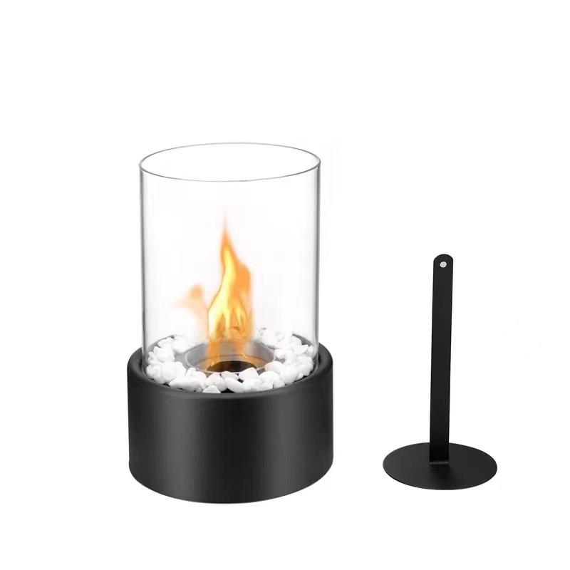 Compact Indoor/Outdoor Alcohol Fireplace - Desktop Real Flame Fire Pit