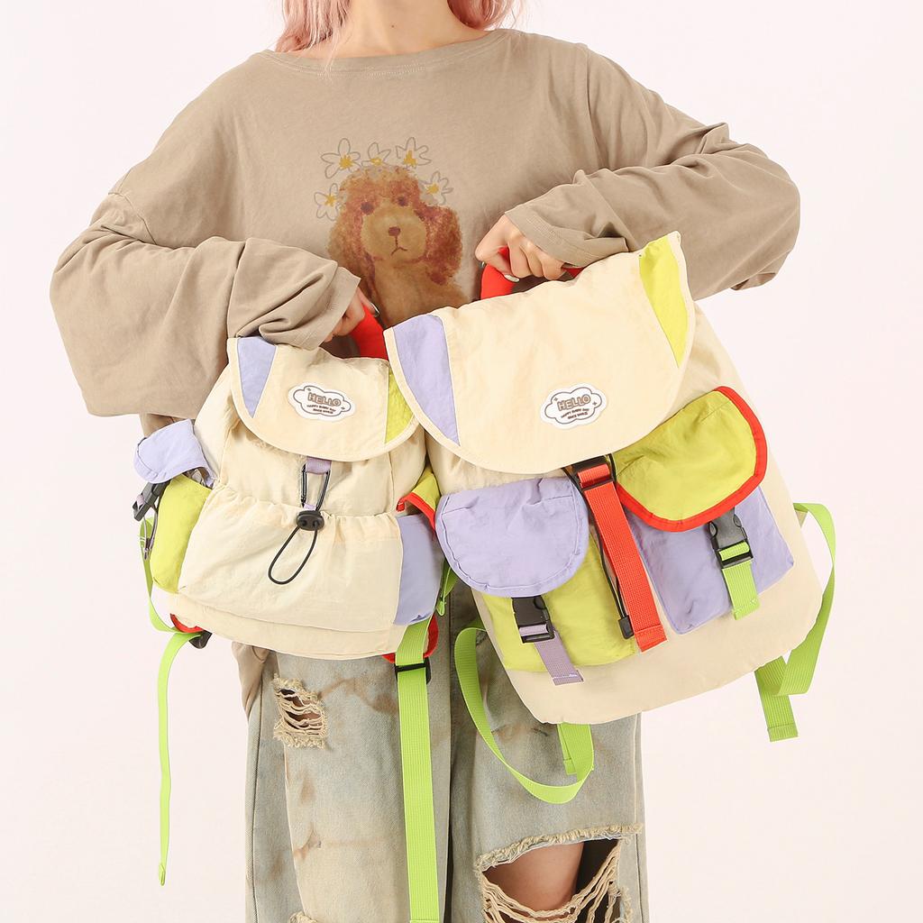 Backpack Children's school bag Lightweight backpack Parent-child travel Junior high school students College students can wear when going out