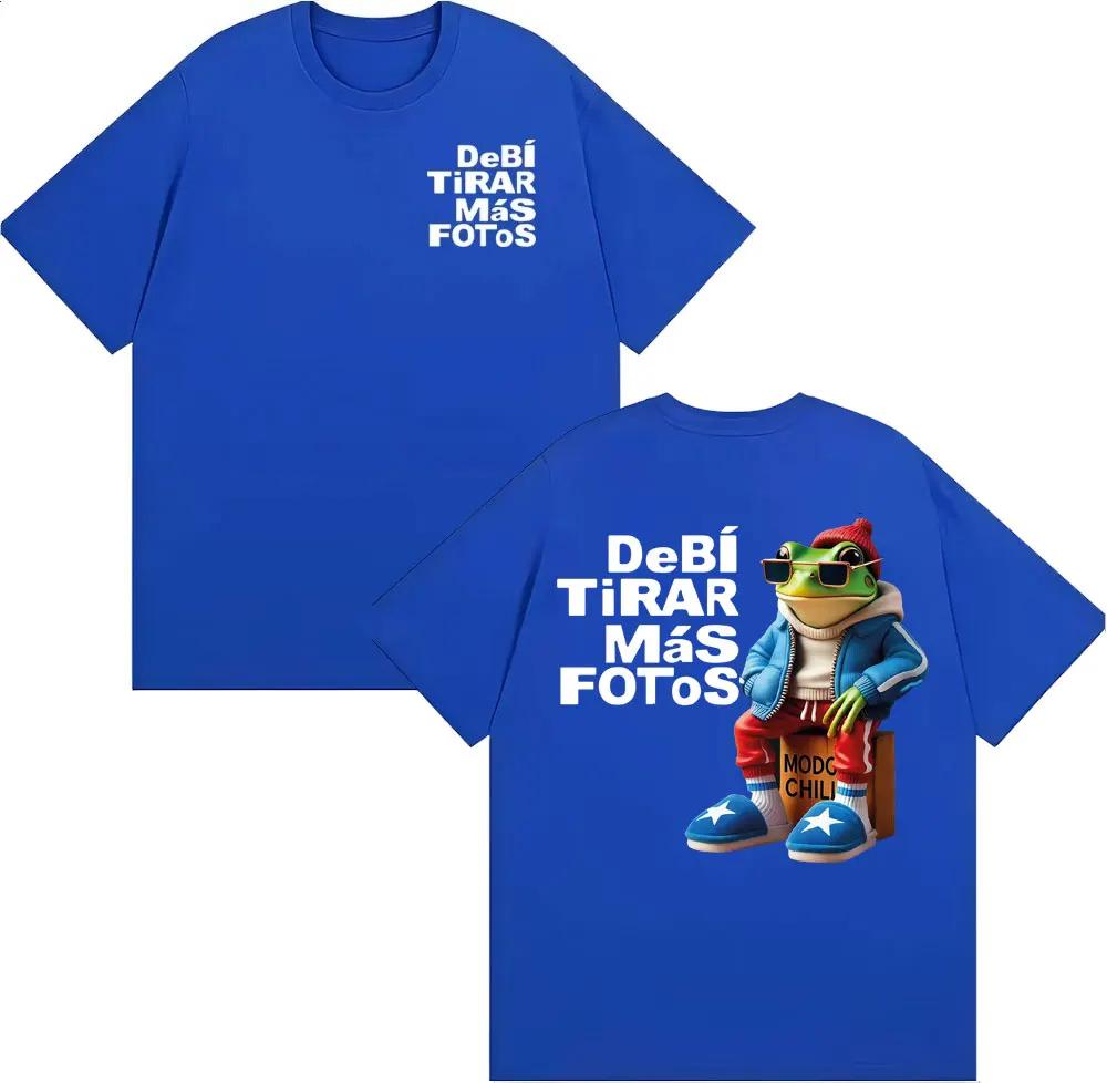 Bad Bunny Debi Tirar Mas Fotos DTMF Album 2026 Tour T Shirt Unisex Harajuku High Street Tshirts Unisex Summer Tops ONeck T Shirts
