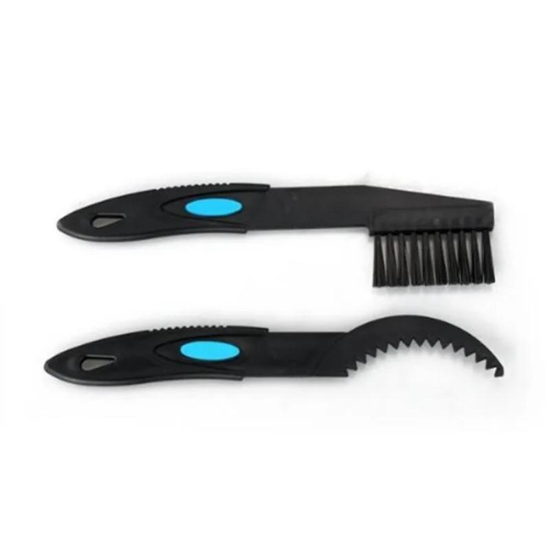 Sada 2 ks kartáčů na čištění řetězů jízdních kol, čištění venkovních horských kol, mytí kol, čistič a drhnutí nástrojů R0025