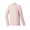 Fila Fitted Stand Collar Half Zip Knit Long Sleeve T-Shirt Women Tops Light-Bean-Paste A11W515202FPK