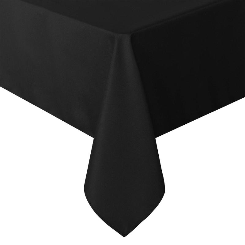 

Heavy Duty Black Tablecloth Tearproof Fade Resistant Machine Washable For Outdoor Picnic Kitchen Use 1
