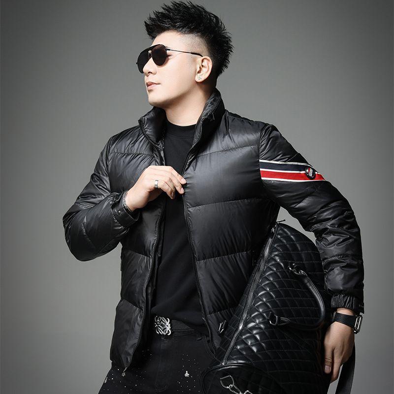 

Мужская модная приталенная пуховая куртка со стойкой - Тренд зимы 2025 XL 68-77 kg