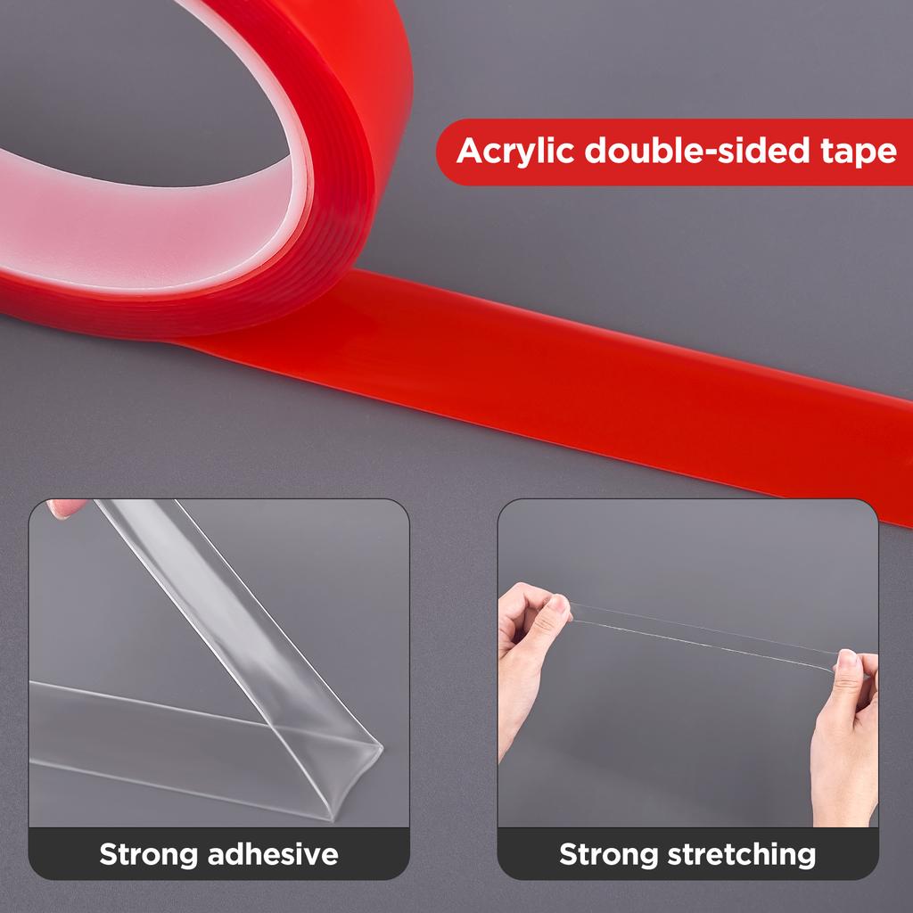 3.0M Doppelseitiges Klebeband Starke Fixierung Transparentes Klebeband Wasserdicht Keine Rückstände Hohe Viskosität Selbstklebende Bänder Fixierte Aufkleber