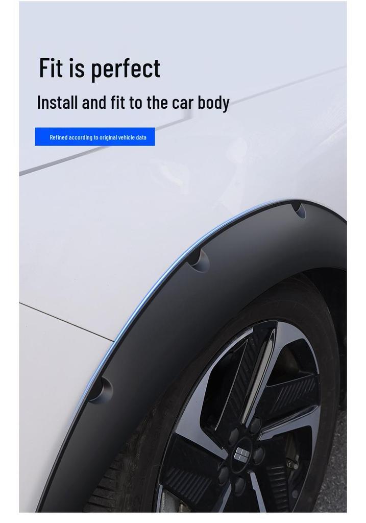Universal Wide Body Fender Flares for Sedans, SUVs & Off-Road Vehicles - Decorative Mudguards