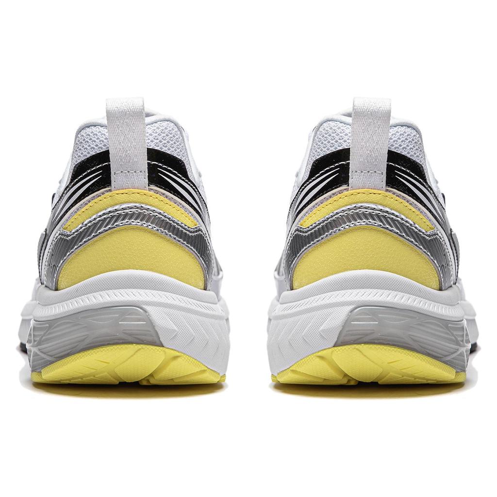 Li Ning Fuyao 1.0 V3 Fabric Cushioning, Wear Resistant Low top Casual Running Shoes Men's White Silver ARXU003-4