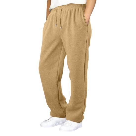 

Мужские широкие спортивные штаны на кулиске, спортивные штаны с прямыми штанинами, повседневные брюки для осени и зимы, для тренировок, тенниса, утренней пробежки XXXL верблюд