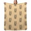 Haflinger with Background Throw Blanket Soft Plush Blanket As Housewarming Gift