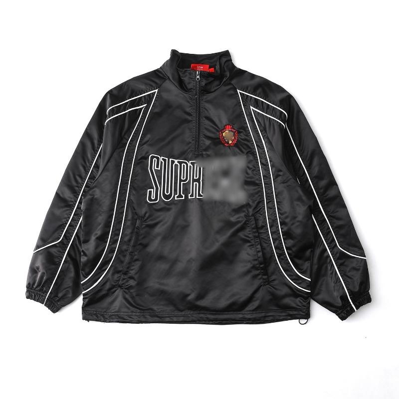Men's and women's alphabet decal waterproof hooded zipper jacket