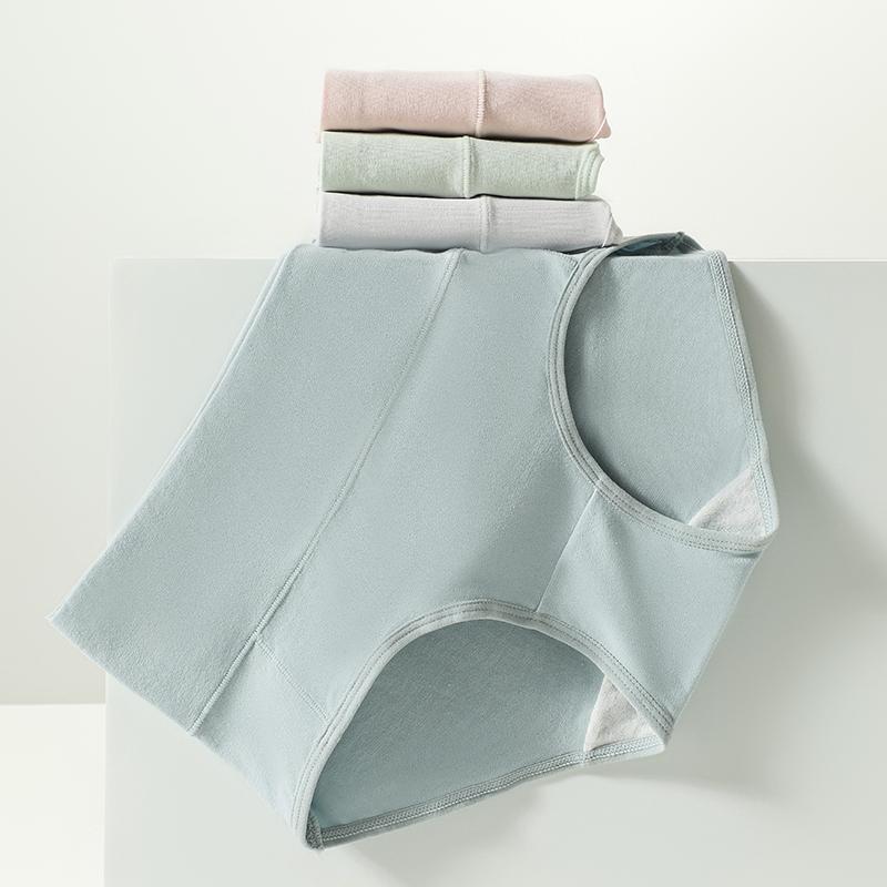 Women's Panties High Waist Seamless Sexy Underwear Natural Cotton Briefs