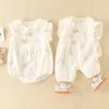 Baby Clothes Summer Clothes Thin Newborn Baby Girl Onesies Princess Full Moon 100 Days Clothes Summer Wrap Fart Clothes