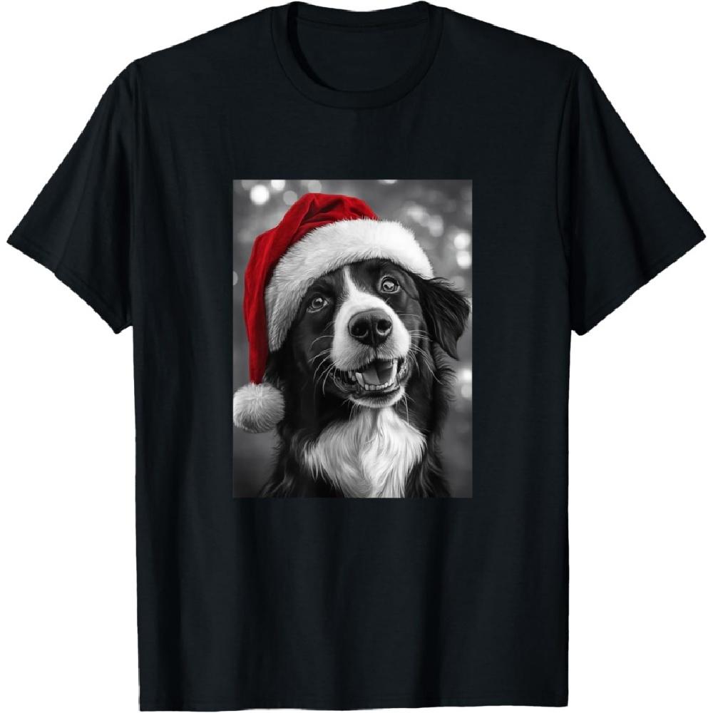 

Border Collie Christmas T-Shirt XXXXXL чёрный