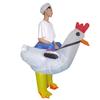 Adult White Cock Inflatable Suit Party Stage Cartoon Puppet Suit Mount Walking Christmas Performance Suit