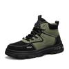 Fashion Men Boots Casual Shoes Leather Outdoor Platform Walking Fashion Luxury Designer Work High Top Ankle Sneakers Cowboy Winter Work