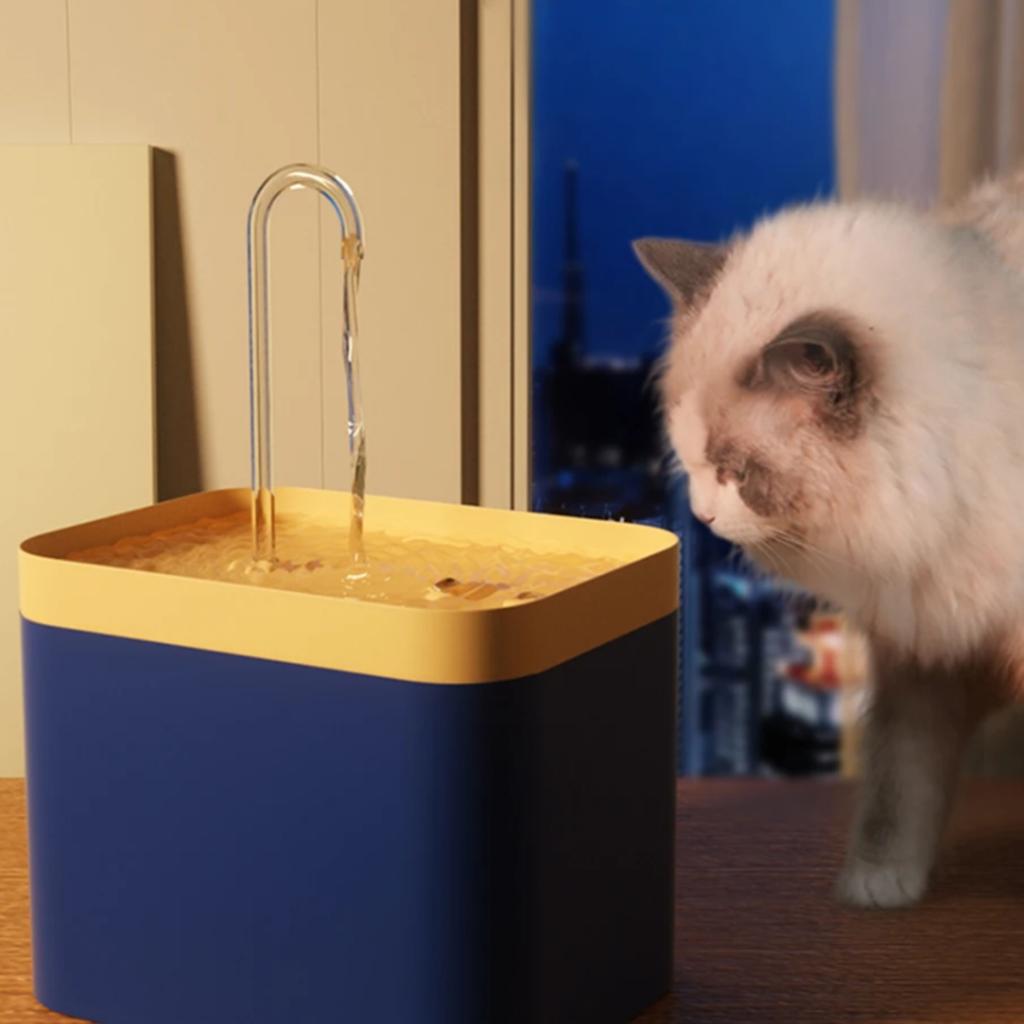 Automatische Trinkbrunnen Schale für Katzen und Hunde, marineblau, 1500 ml, PetJet