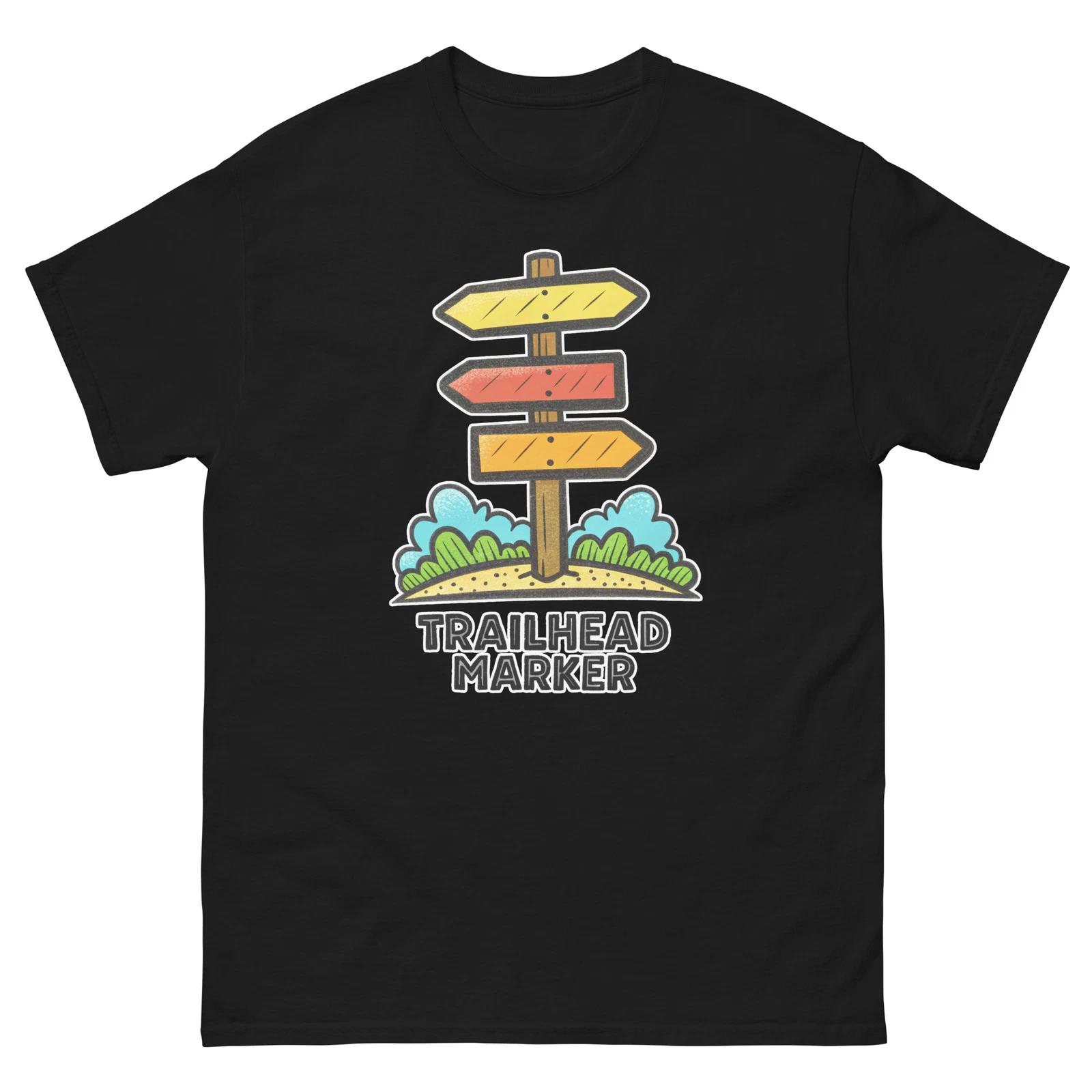 Trailhead Marker Mountain Ski Resort Town T-Shirt S
