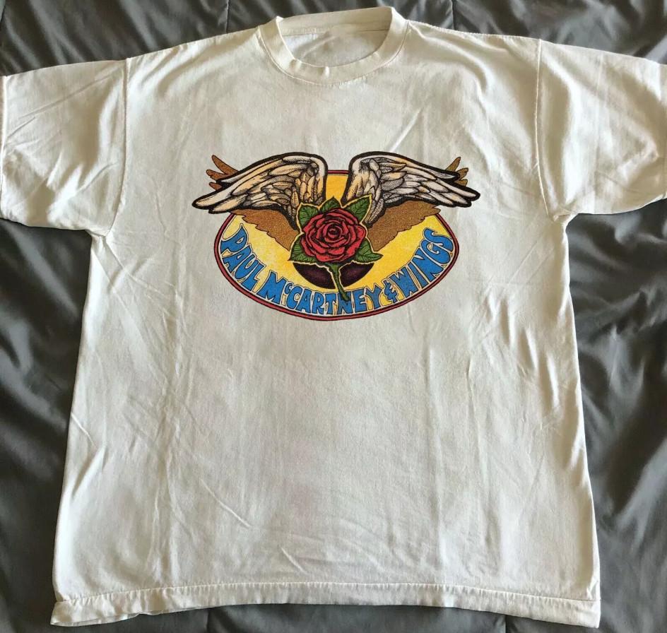 Paul McCartney Wings 1976 The Beatles Tour Vintage T Shirt M