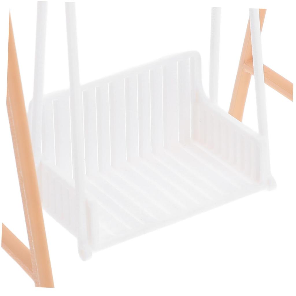 GLEAVI Garden Swing Miniature Model: Mini Hanging Chair DIY Mini Swing, Photography Prop, Desktop