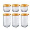 BAILOCK 6-teiliges Glas-Lebensmittelaufbewahrungsbehälter-Set