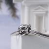 925 Silver Pet Charm Pendant Penguin Monkey Lion Paw Print DIY Bracelet Jewelry Gift for Women Fashion