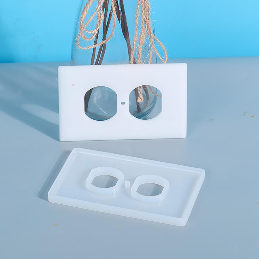 Silicone Mould Epoxy Resin  Socket Panel Light  Cover DIY Craft Decor