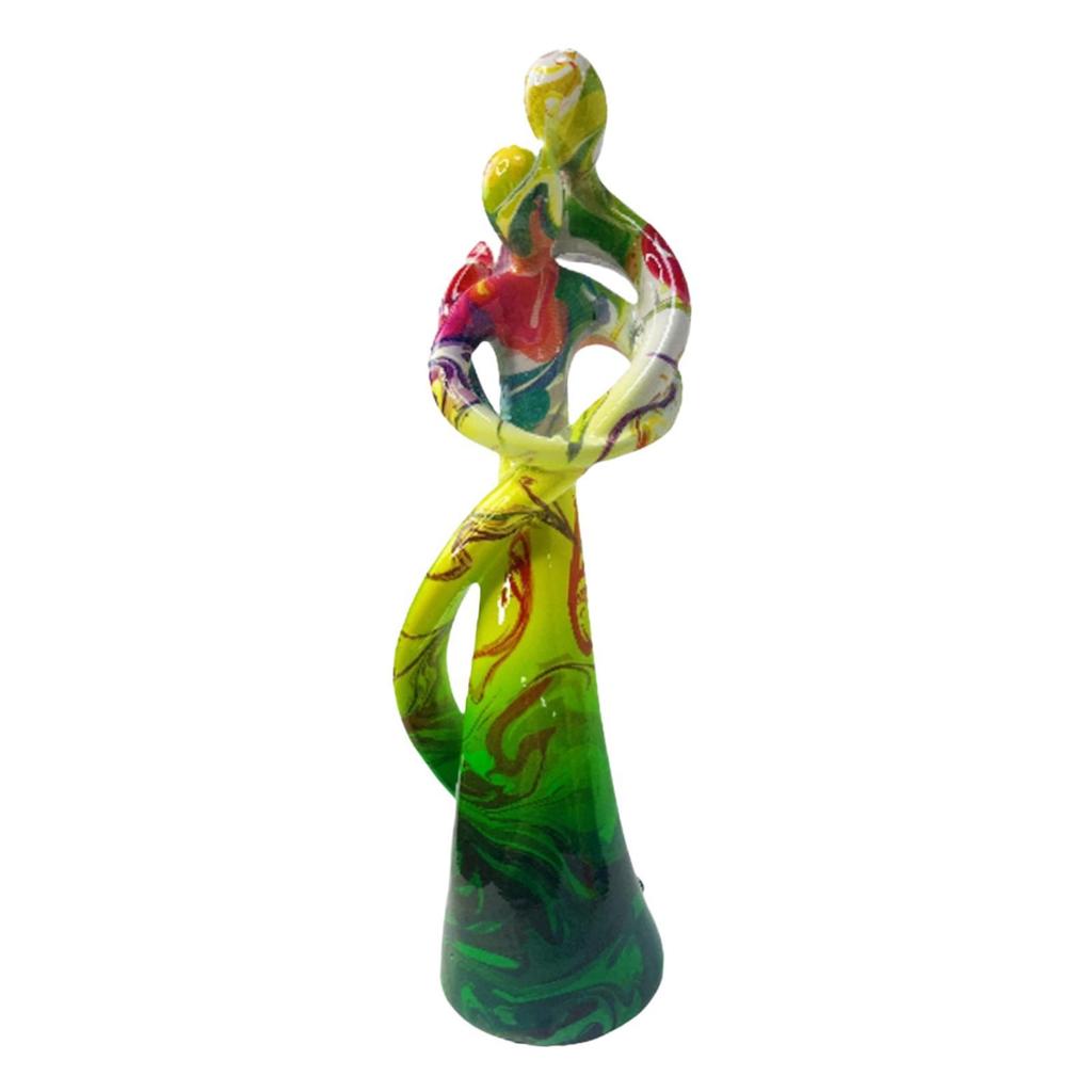 Hugging Couple Figurine Valentine's Day Gift Artwork Abstract Lover Statue for Shelf Living Room Cabinet Bedroom Romantic Gift