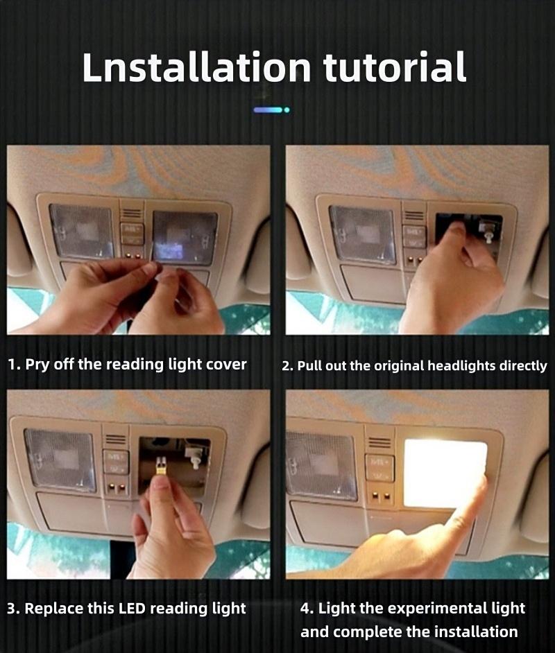 Bulk Pack 1/10pcs C5W LED Car Interior Lamp 31mm-41mm Festoon 10W COB 12V 6500K White for Reading Light Trunk Plate