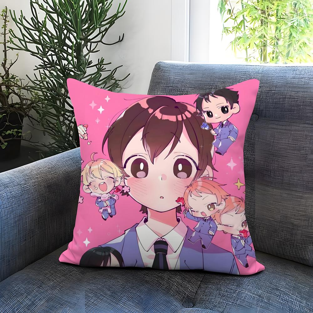 Anime Ouran High School Host Club Cushion Cover Comfortable Reversible Pillow Cover Ideal for Car Sofa Bedroom & Beyond